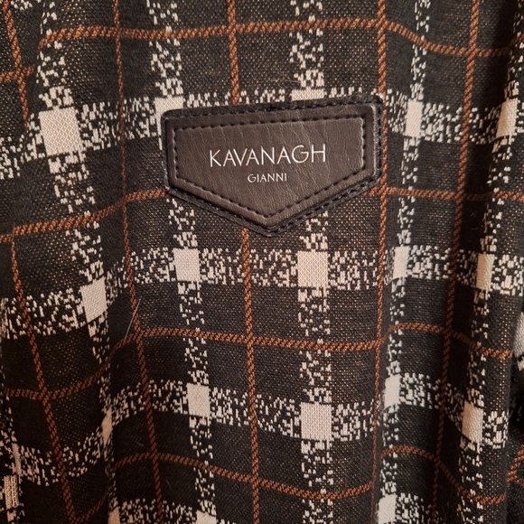 Gianni Kavanagh Urban Brand Long Sleeved Button Down Shirt Men's Medium Retro - Picture 7 of 7